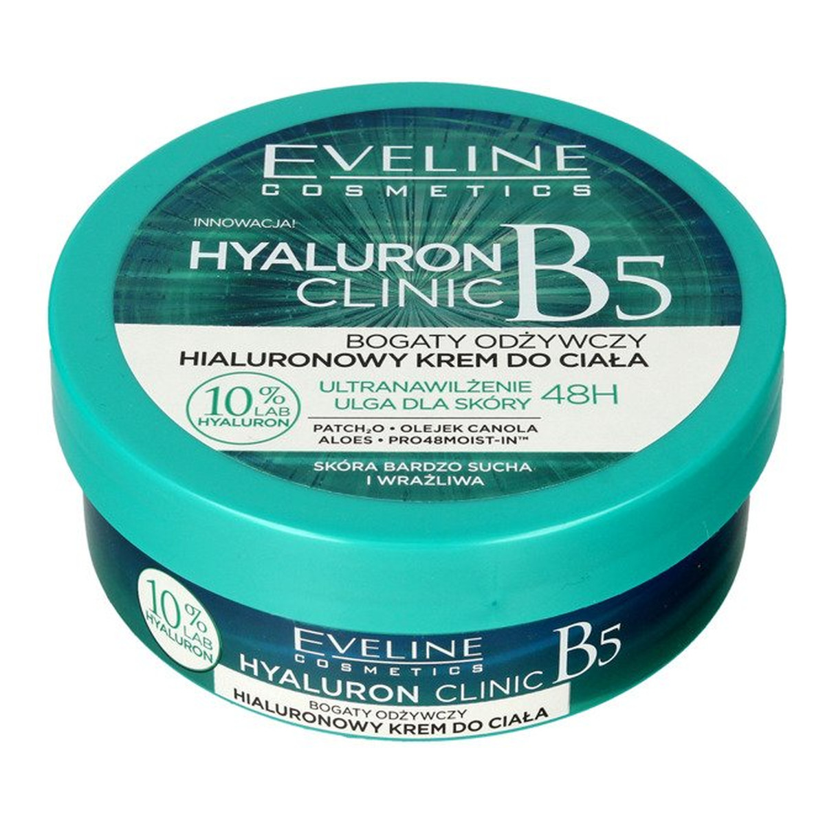 Eveline Hyaluron Clinic B5 bogaty odżywczy hialuronowy krem do ciała 200ml