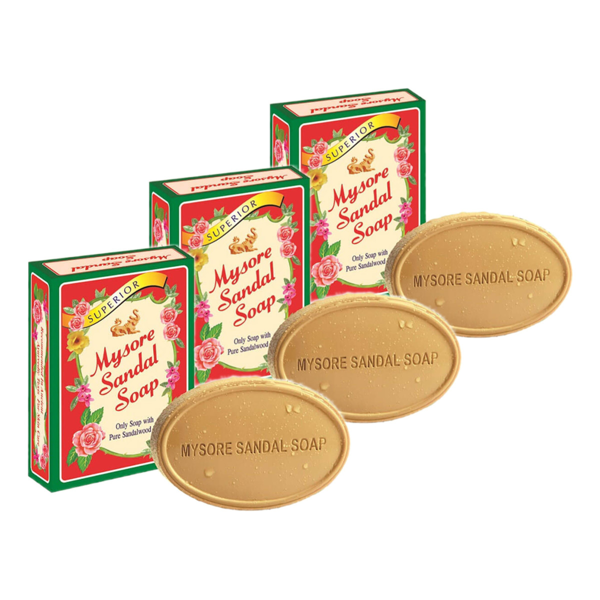 Mysore Mydło sandałowe Ajurwedyjskie 3x150g
