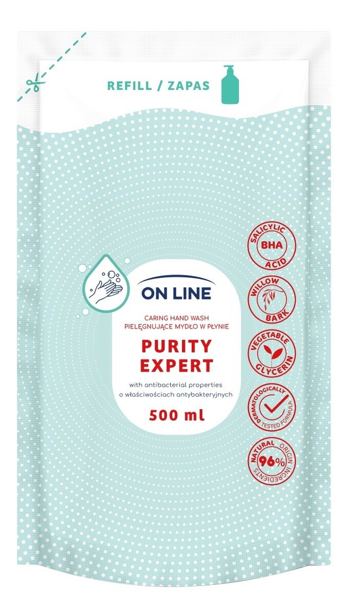 Pielęgnujące mydło w płynie antybakteryjne