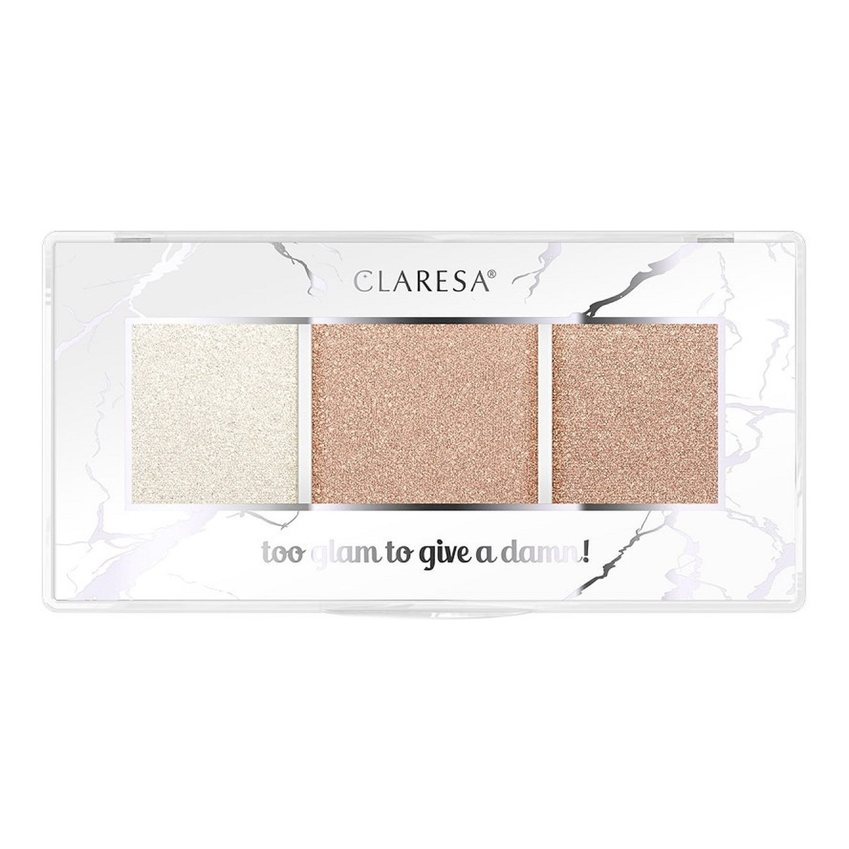 Claresa Too Glam To Give A Damn Paleta rozświetlaczy 12.5g