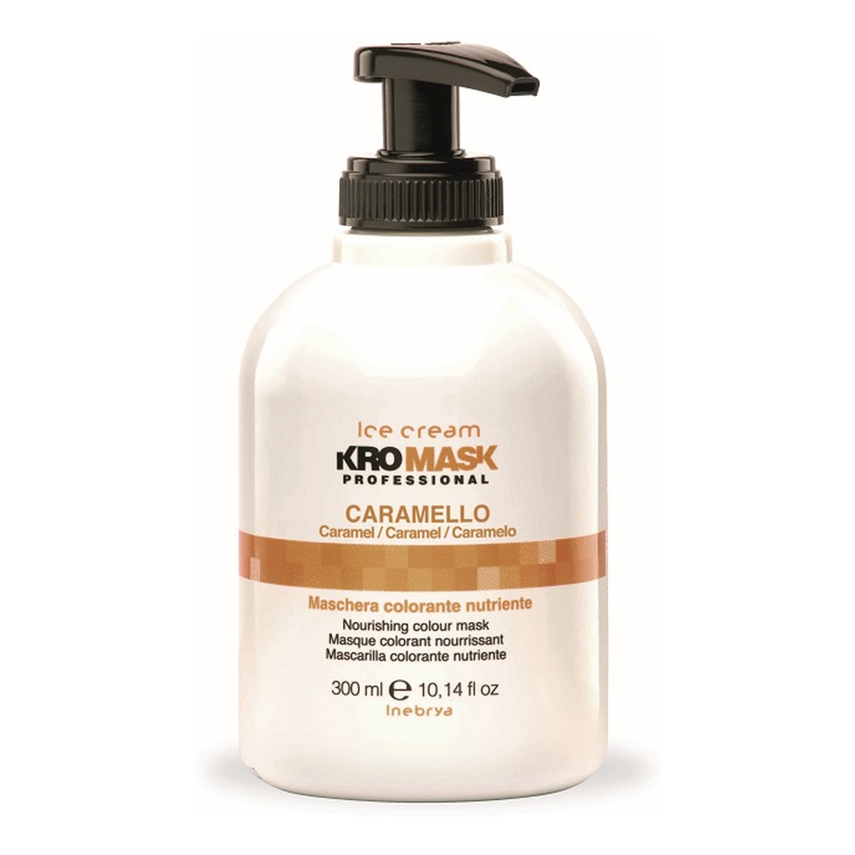Inebrya Ice Cream Kromask Professional Caramello maska do włosów blond lub z pasemkami Caramel 300ml