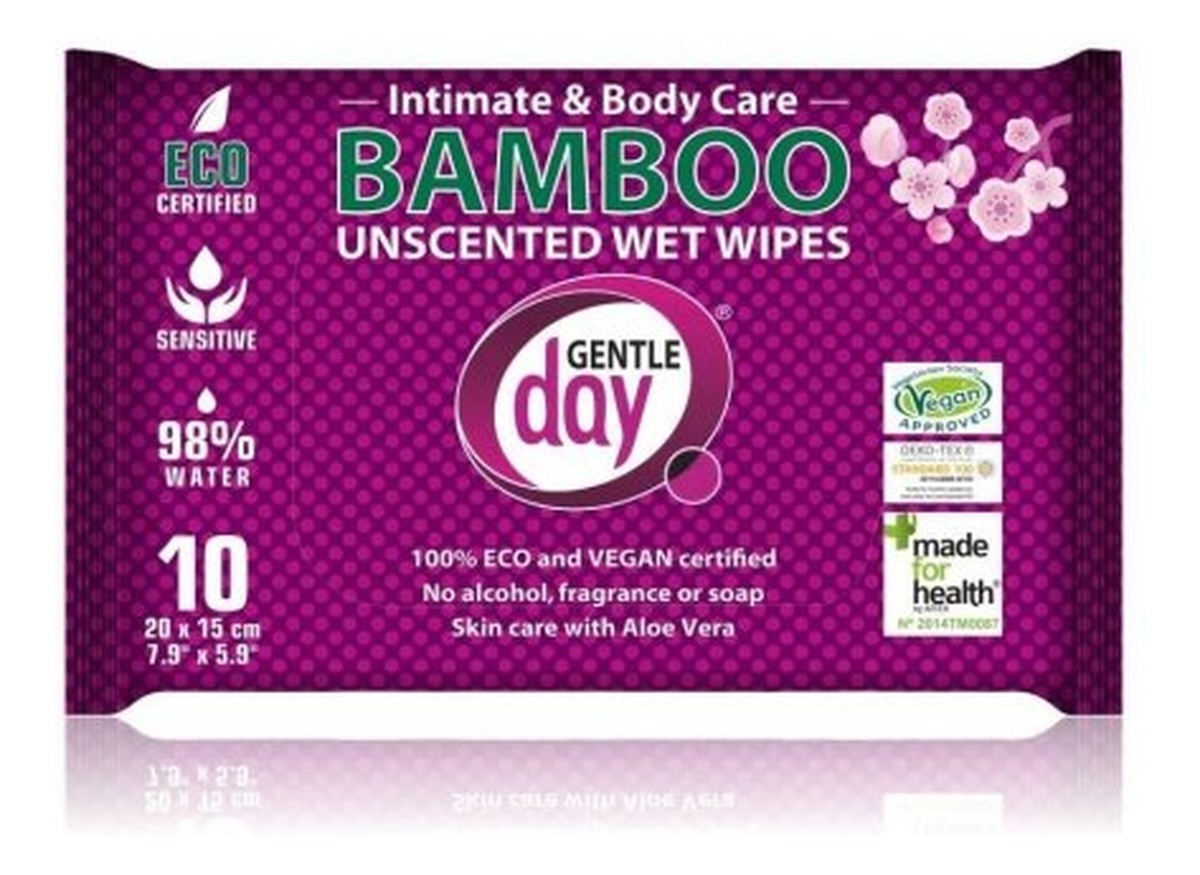 Bamboo intimate wipes chusteczki do higieny intymnej eco 10szt