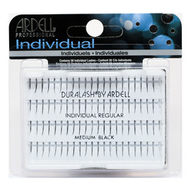 Kępki Rzęs Pojedyncze Średnie Czarne 56 szt.