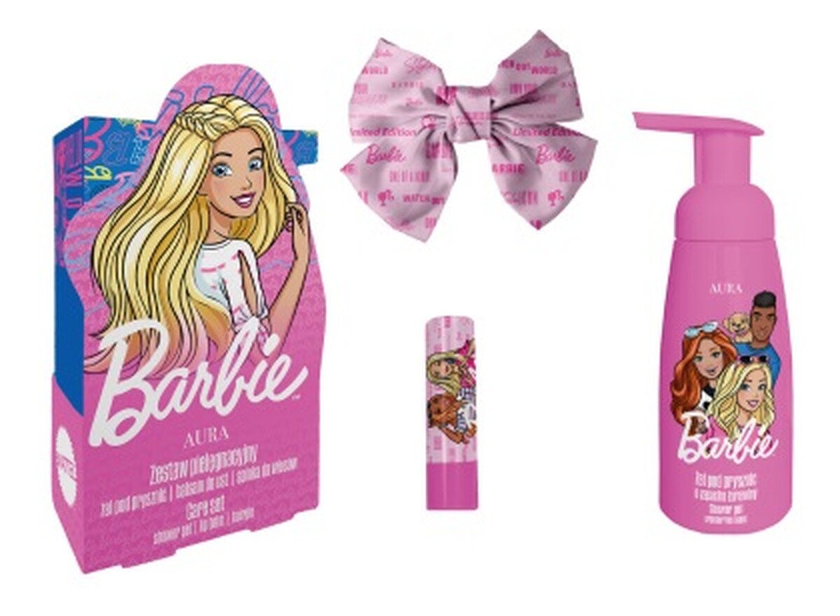 Zestaw żel pod prysznic 300ml + balsam do ust 3.8g + spinka do włosów