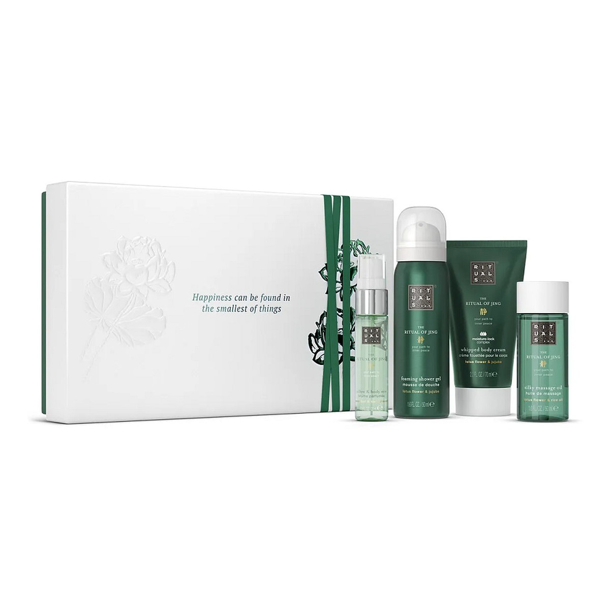 Rituals The Ritual of Jing balsam do ciała 70ml + pianka pod prysznic 50ml + olejek do ciała 50ml + mgiełka do ciała 20ml