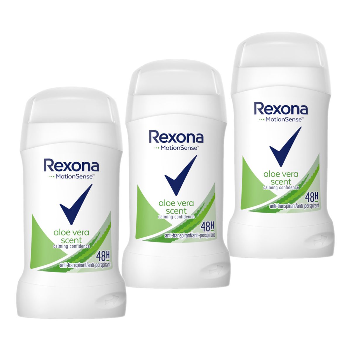 Rexona Aloe vera scent Antyperspirant w sztyfcie dla kobiet 3x40ml