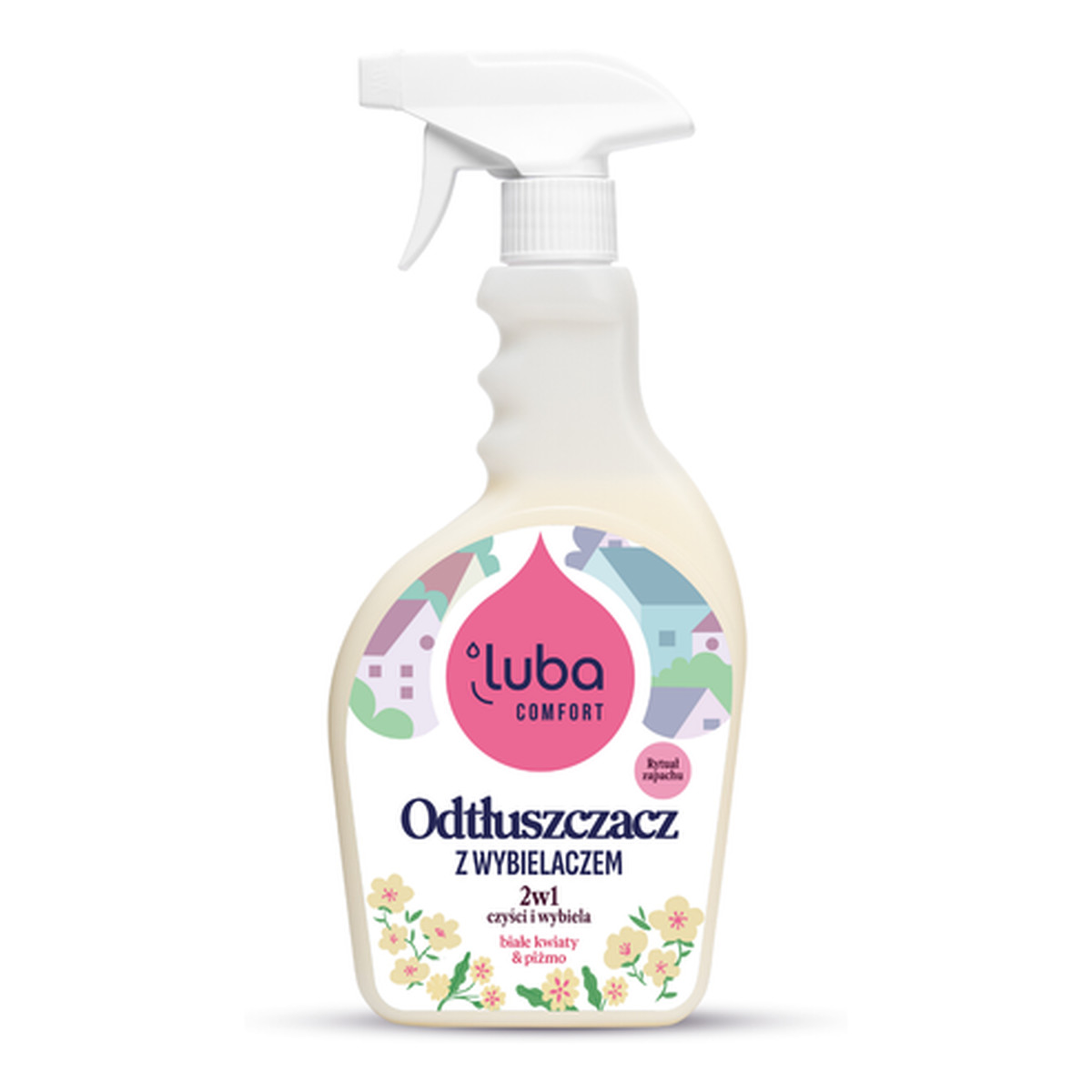 Luba Comfort Białe Kwiaty & Piżmo Perfumowany odtłuszczacz z wybielaczem 2w1 500ml