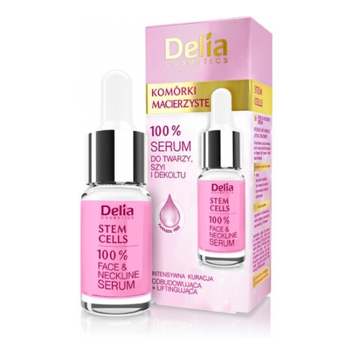 Delia 100% Stem Cells Serum do twarzy,szyi i dekoltu Komórki Macierzyste 10ml
