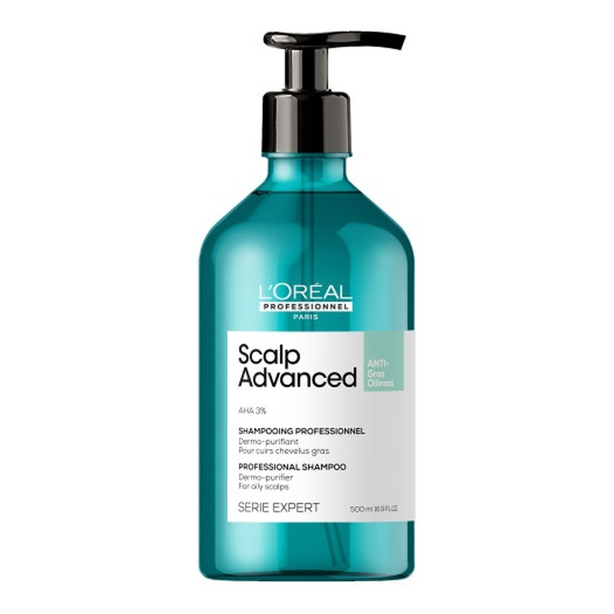 Loreal Serie expert scalp advanced shampoo oczyszczający szampon do przetłuszczającej się skóry głowy 500ml