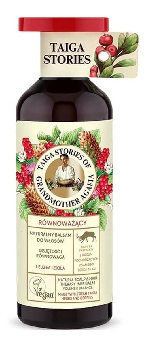 Naturalny równoważący balsam do każdego rodzaju włosów z leuzeą i ziołami