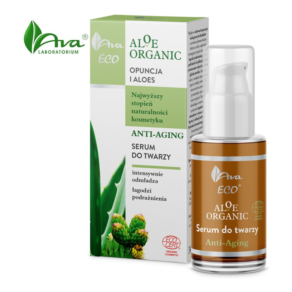 Ava Laboratorium ALOE ORGANIC Serum do twarzy anti-aging 30ml