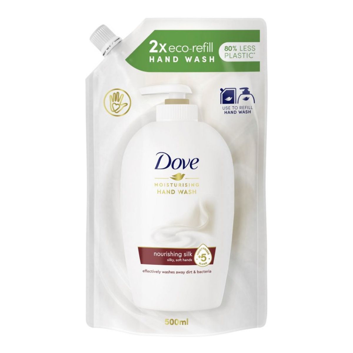 Dove Fine Silk Cream Wash Mydło w Płynie Uzupełnienie 500ml