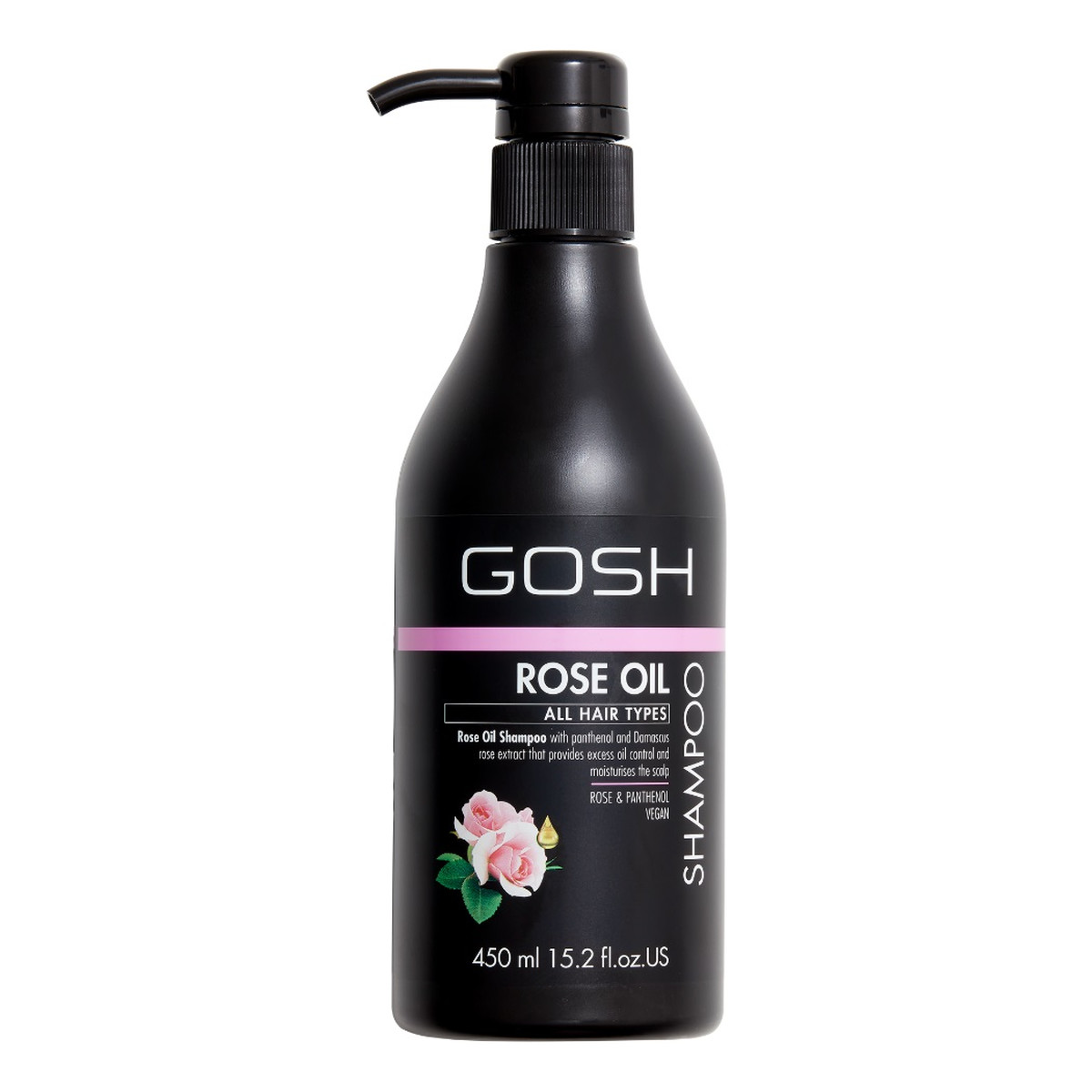 Gosh Rose oil szampon do włosów z olejkiem różanym 450ml