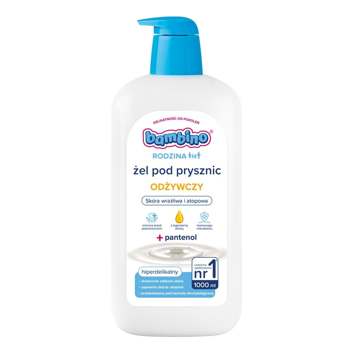 Bambino Rodzina Żel pod prysznic hiperdelikatny z pantenolem 1000ml