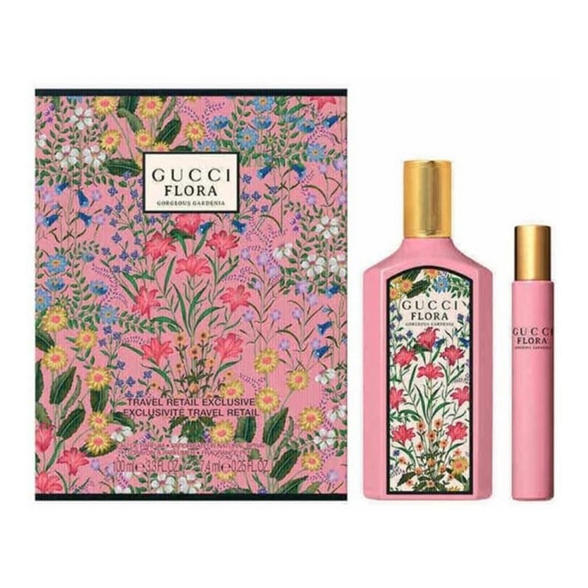 Gucci Flora Gorgeous Gardenia Zestaw woda perfumowana spray 100ml + woda perfumowana spray 10ml