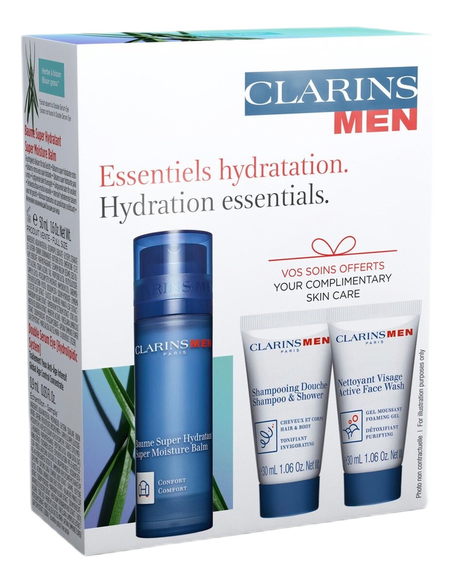 Zestaw balsam nawilżający 50ml + żel pod prysznic 30ml + żel do mycia twarzy 30ml + serum pod oczy 0.9ml