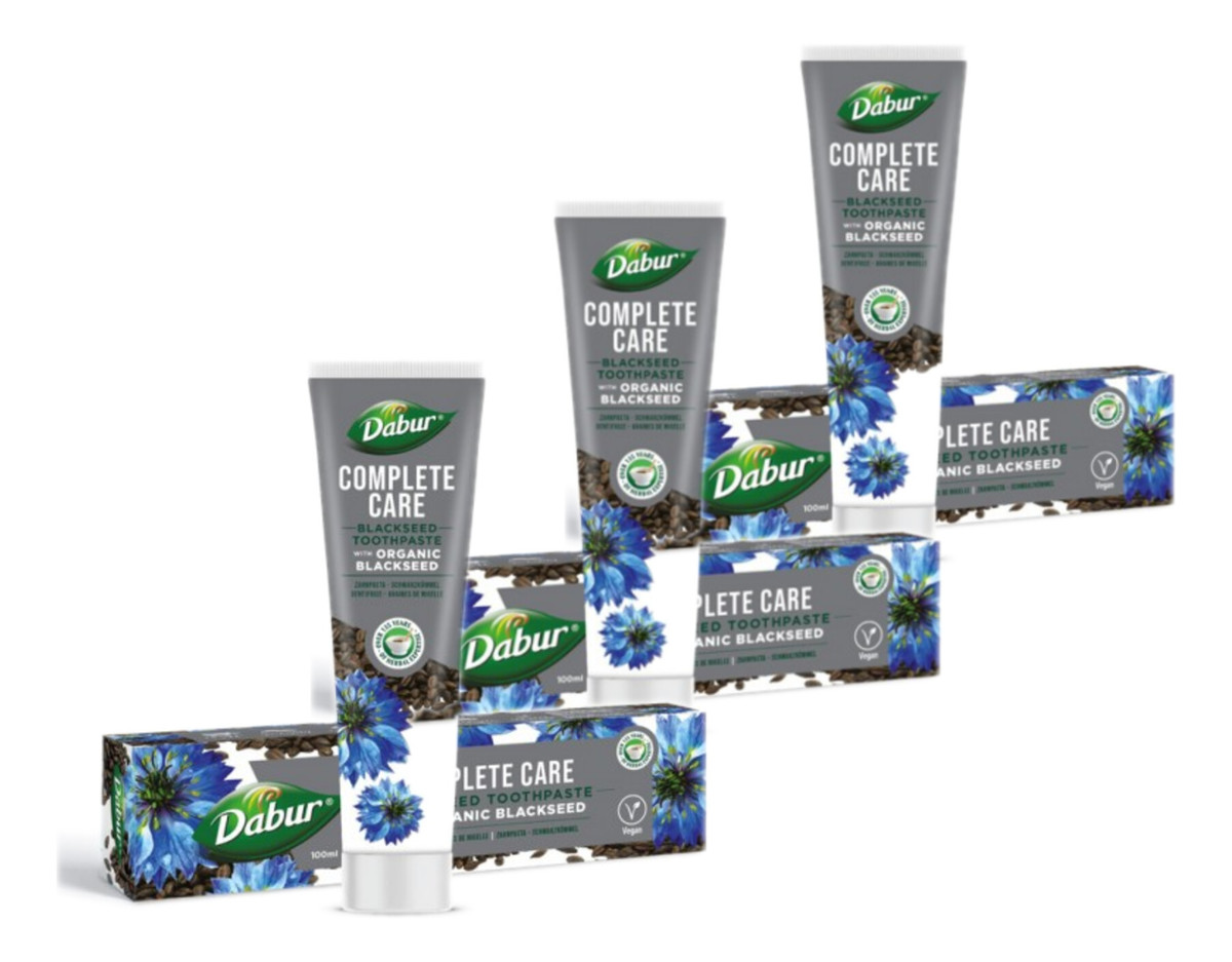 Węglowa pasta do zębów z organiczną czarnuszką 3x100ml