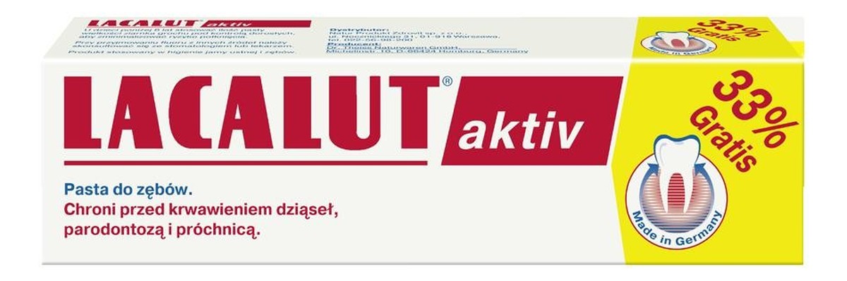 Pasta do zębów zapobiegająca paradontozie AKTIV