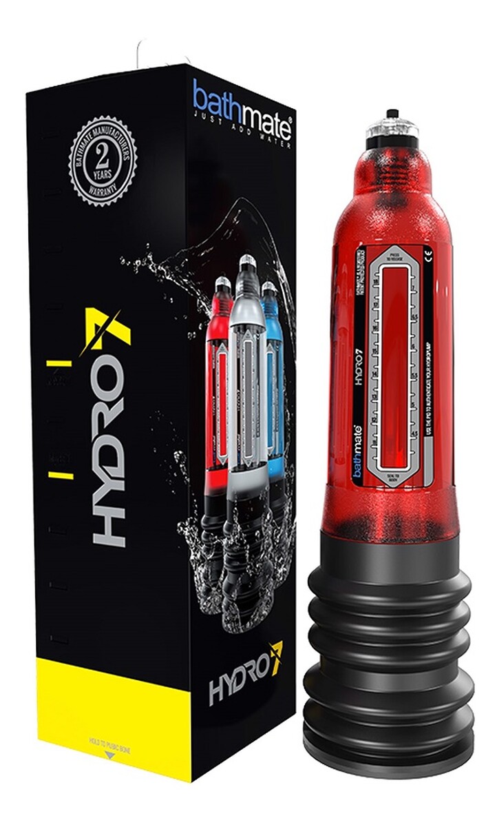 Hydro7 pompka wodna powiększająca penisa red
