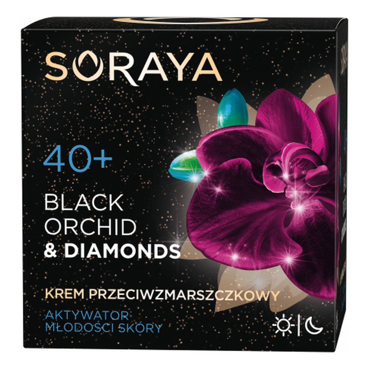 Soraya Black Orchid & Diamonds 40+ przeciwzmarszczkowy krem do twarzy na dzień i na noc 50ml