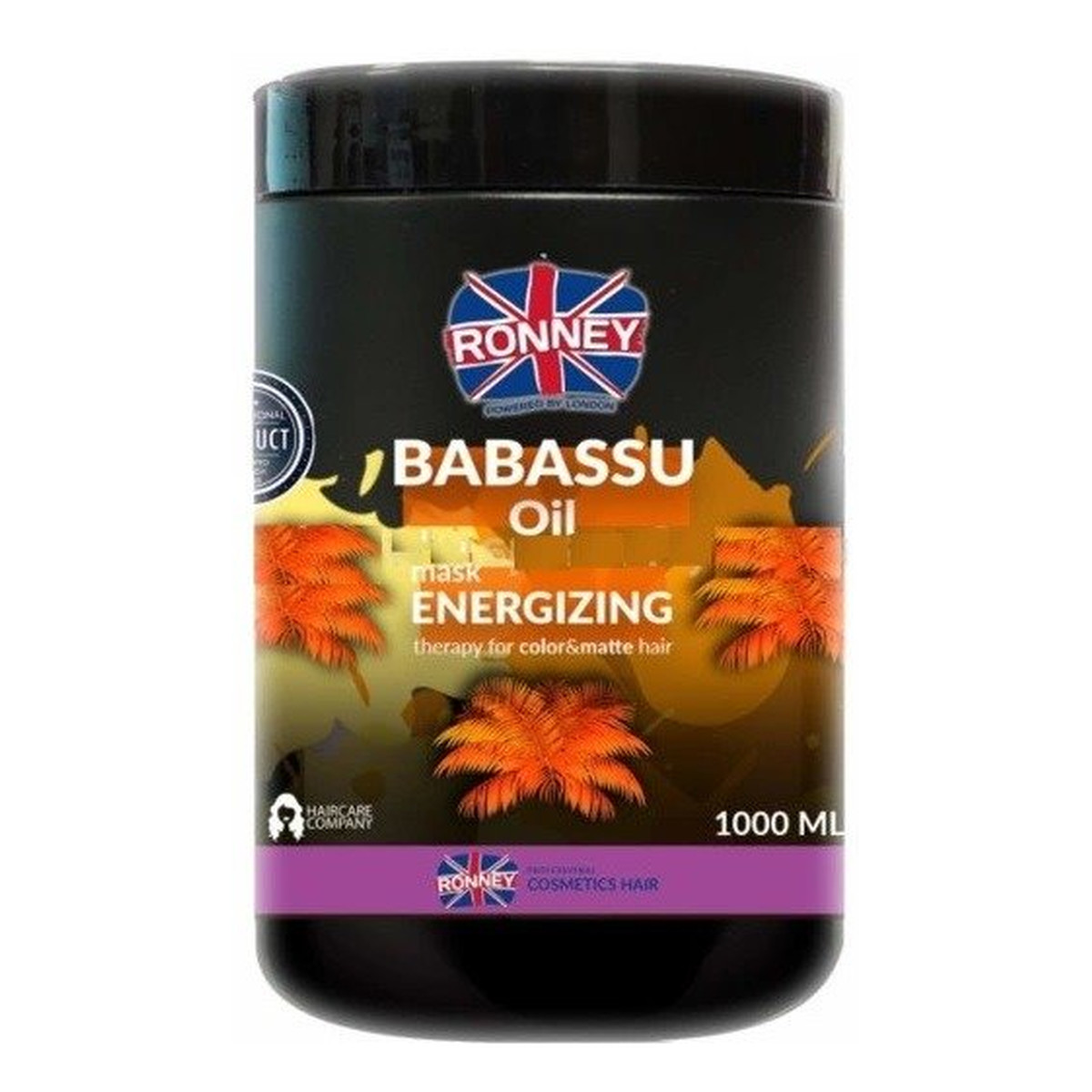 Ronney Babassu Oil energetyzująca maska do włosów z olejem babassu 1000ml