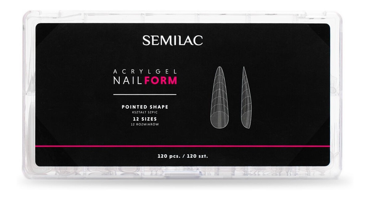 Acrylgel nail form pointed formy do akrylożelu 120 szt.