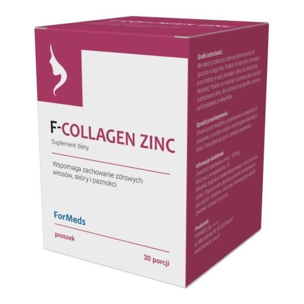 Formeds F-Collagen Zinc suplement diety w proszku