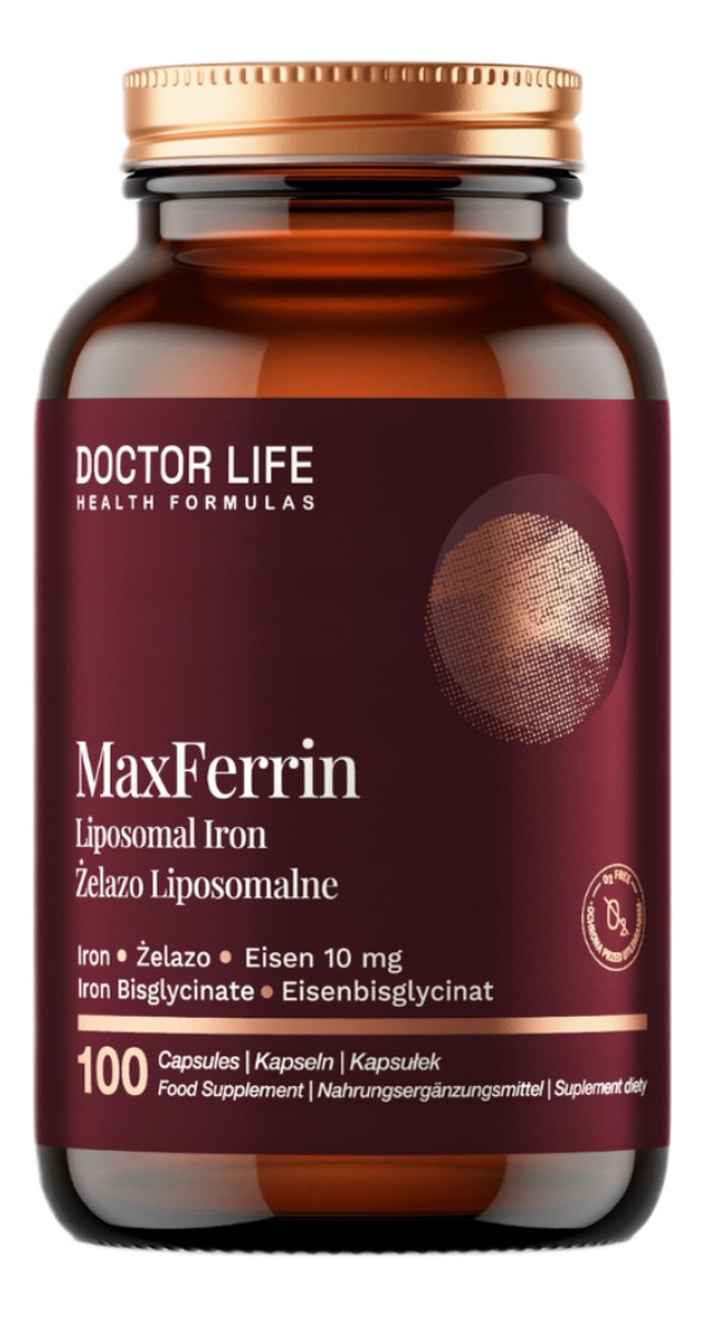 MaxFerrin 10mg suplement diety 100 Kapsułek