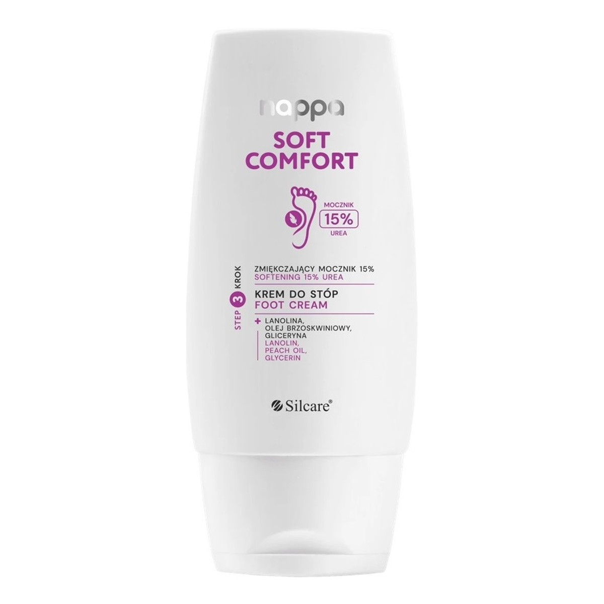 Silcare Nappa Soft Comfort zmiękczający Krem do stóp z mocznikiem 15% 100ml