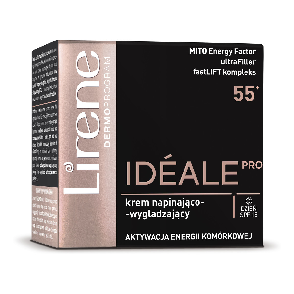 Lirene Ideale 55+ Krem napinająco–wygładzający na dzień 50ml