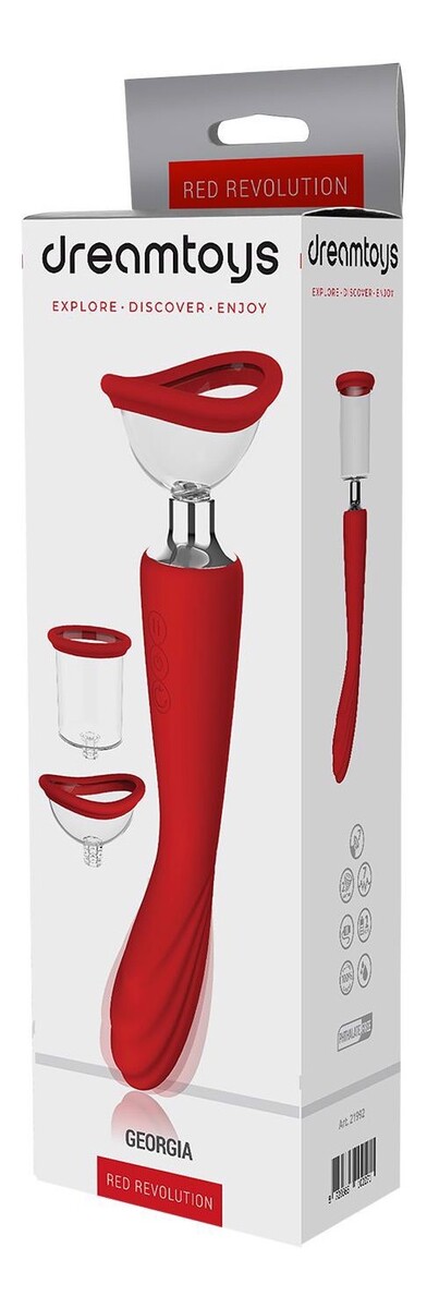Red revolution georgia wielofunkcyjny wibrator z funkcją ssania