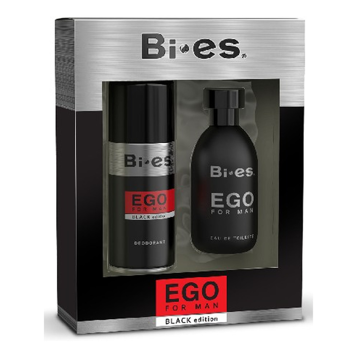 Bi-es EGO Black Edition For Man Zestaw: Woda Toaletowa+Dezodorant Spray 250ml
