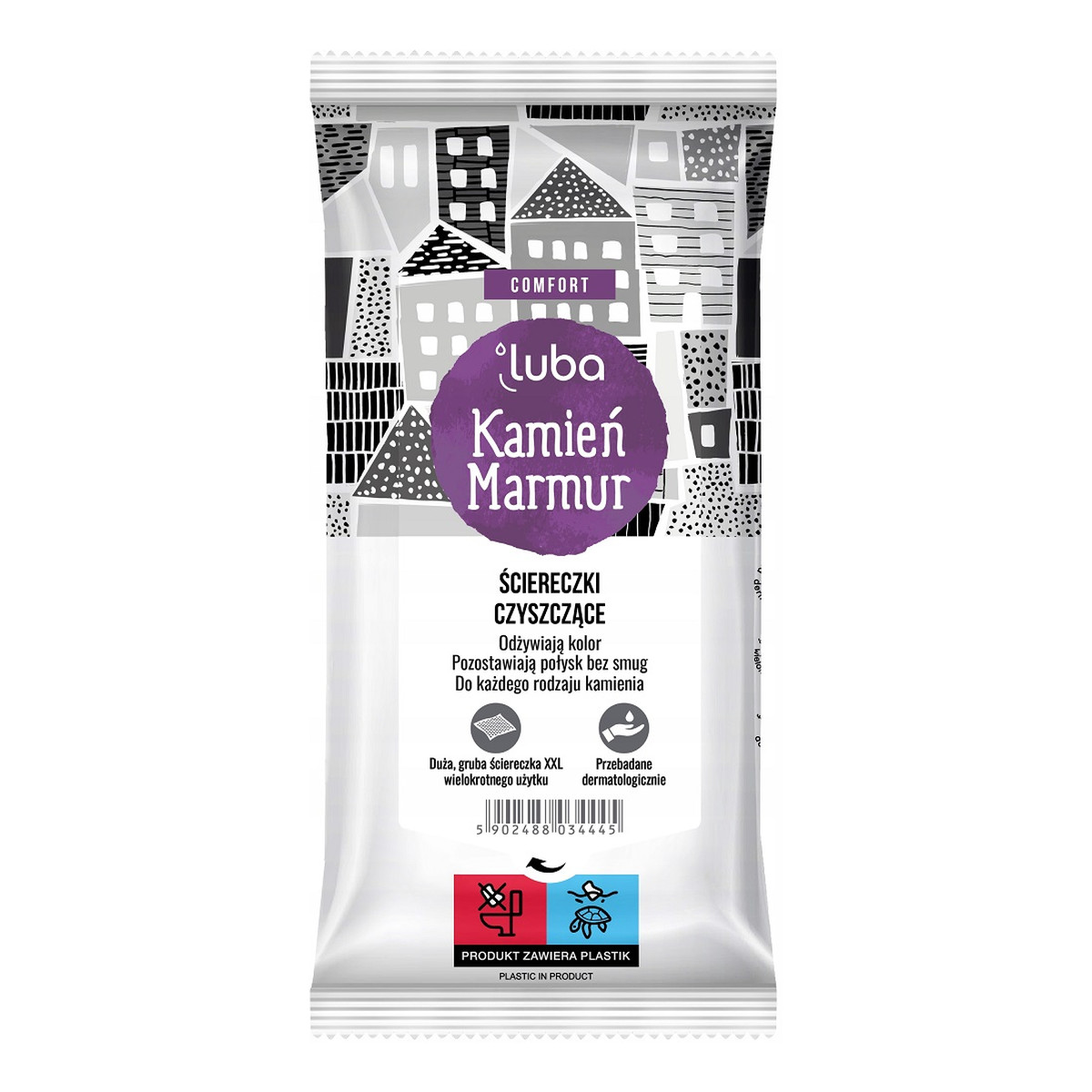 Luba Comfort ściereczki czyszczące kamień i marmur 32szt