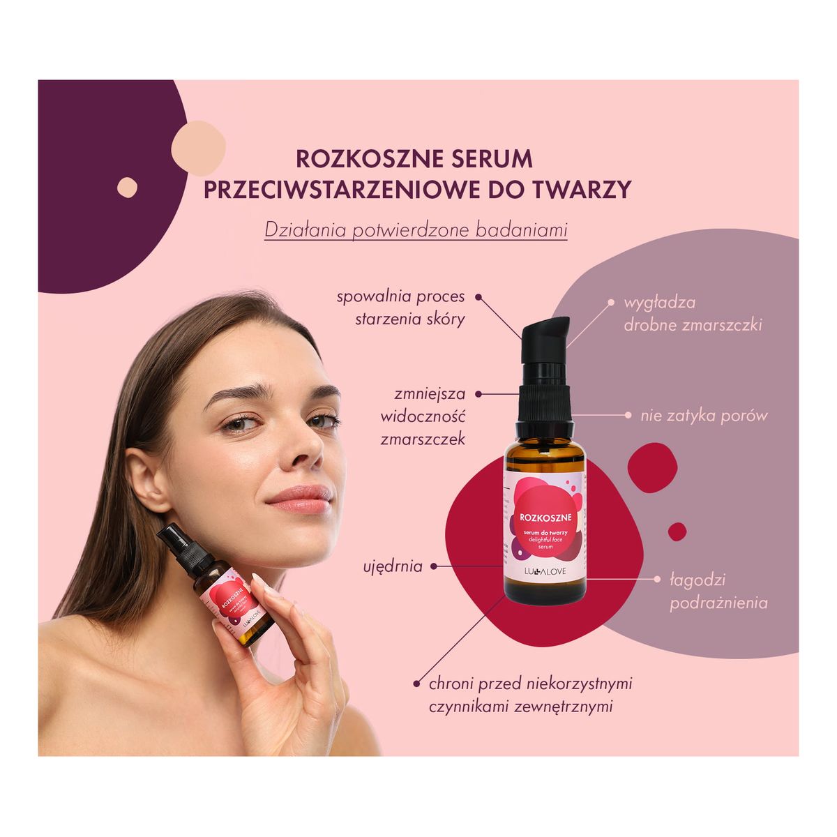 Lullalove Rozkoszne serum przeciwstarzeniowe do twarzy 30ml