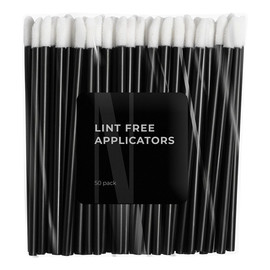 Lint free applicators welurowe aplikatory do rzęs i brwi 50szt.