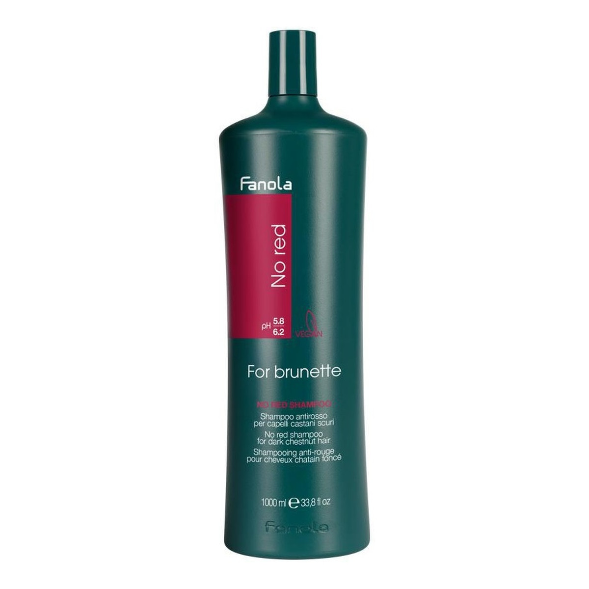 Fanola No red shampoo for brunette szampon do włosów dla brunetek 1000ml