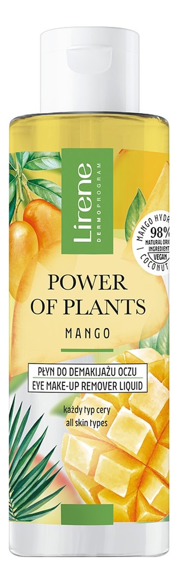 Power of plants płyn do demakijażu oczu mango