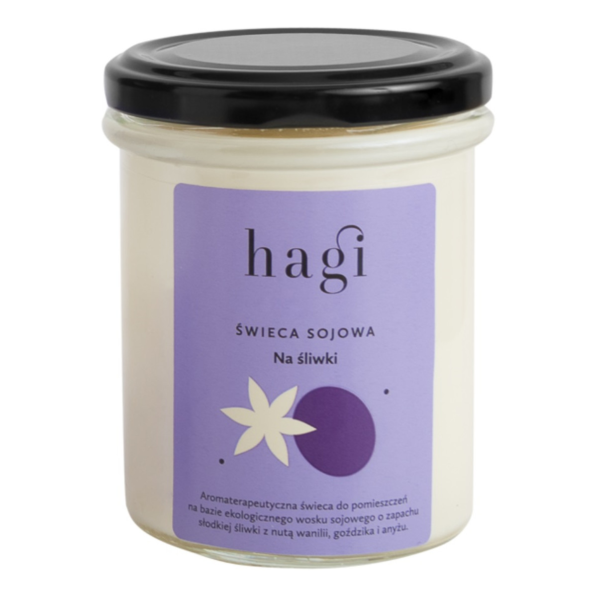 Hagi Na śliwki Świeca sojowa 215ml