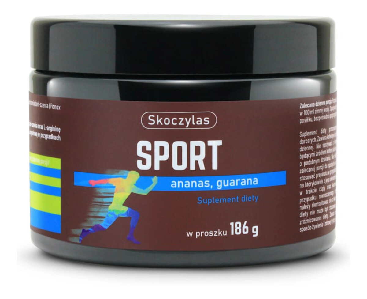 Sport Ananas, quarana, żeń-szeń suplement diety