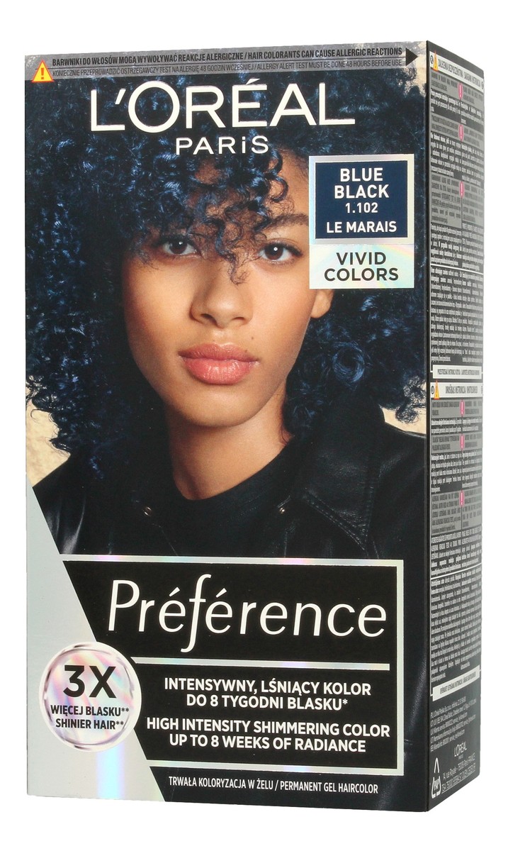 Vivid Colors Farba do włosów nr 1.102 Blue Black