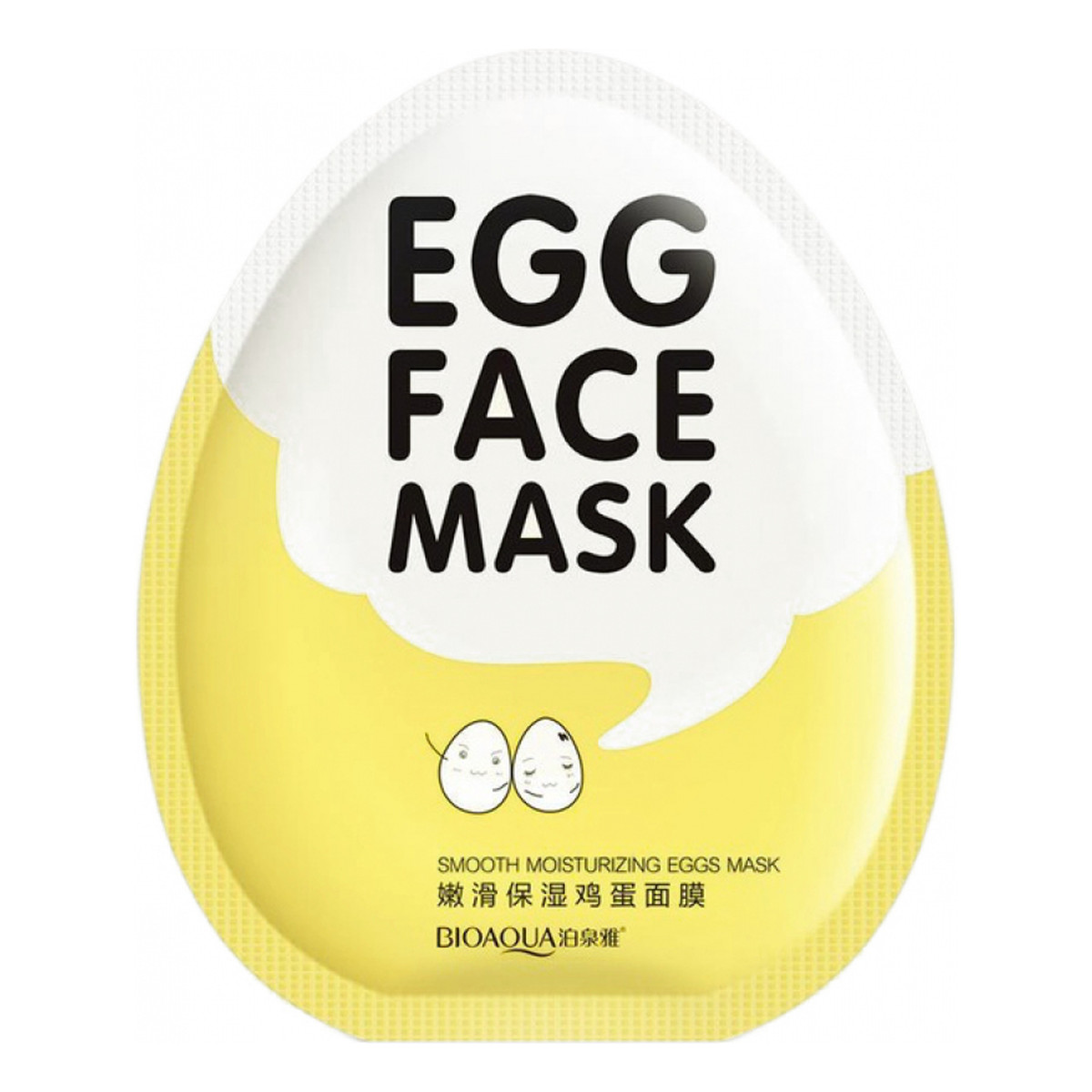Bioaqua Egg Nawilżająca Maska W Płacie Z Proteinami 30g