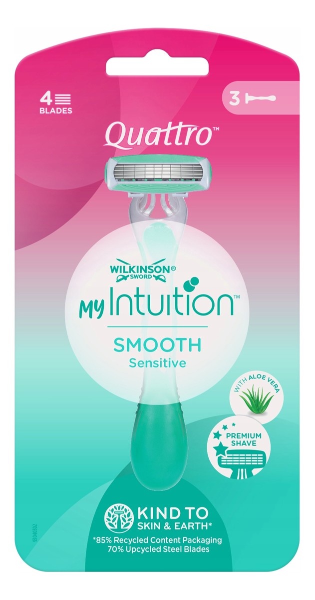 Quattro for women sensitive jednorazowe maszynki do golenia dla kobiet 3szt