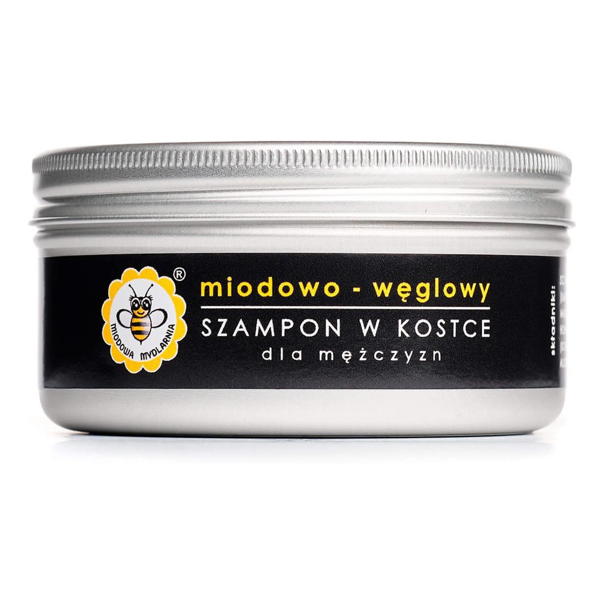 Miodowa Mydlarnia B e e Natural Szampon w kostce Miodowo-Węglowy 70g