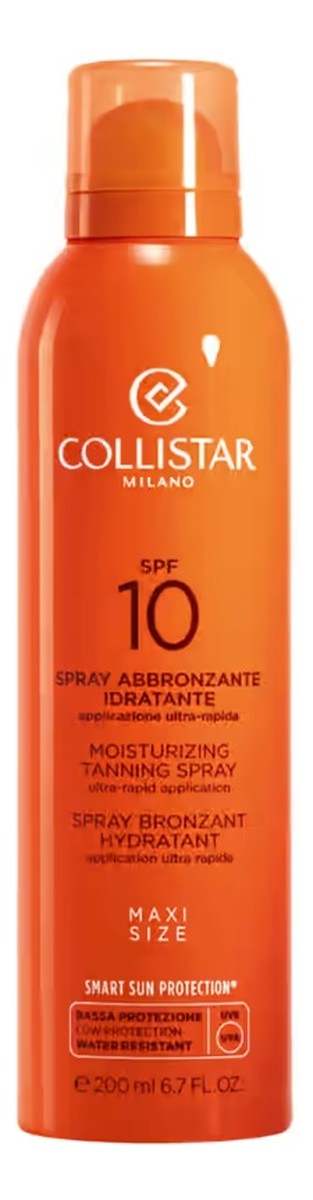 Nawilżający spray do opalania SPF10