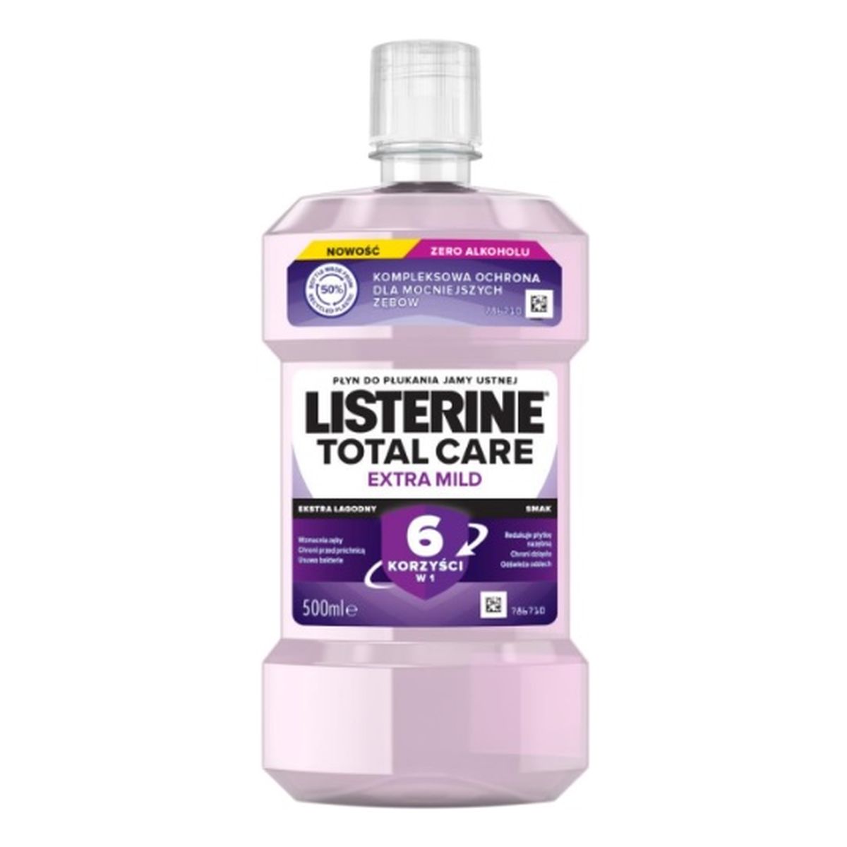 Listerine Total care płyn do płukania jamy ustnej extra mild 500ml