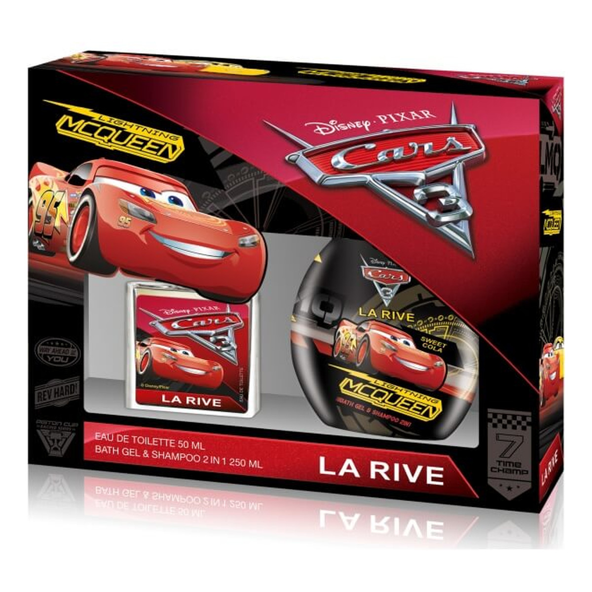 La Rive Disney Cars Zestaw (woda toaletowa 50ml+żel pod prysznic 2w1 250ml)