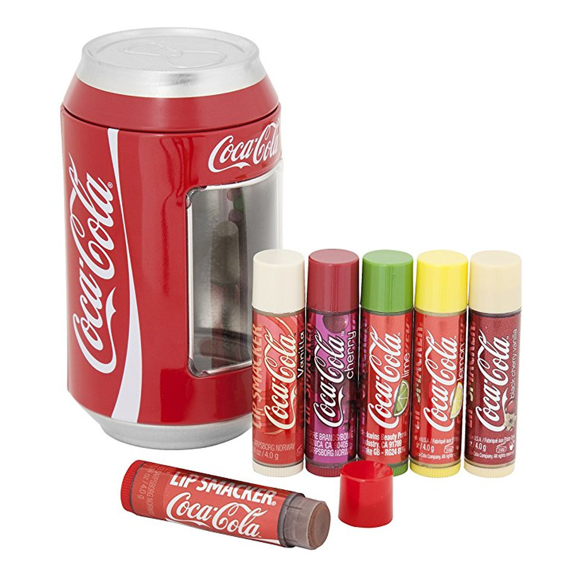 Lip Smacker Flavoured Lip Balm Collection błyszczyki do ust Coca-Cola Mix 6x4g 24g