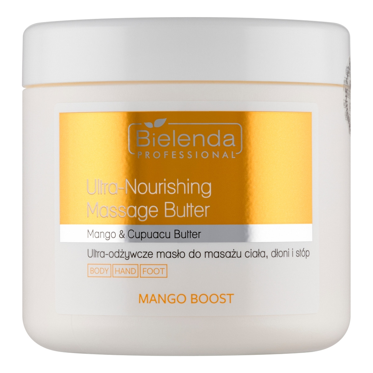 Bielenda Professional Mango boost ultra-odżywcze masło do masażu ciała dłoni i stóp 500ml