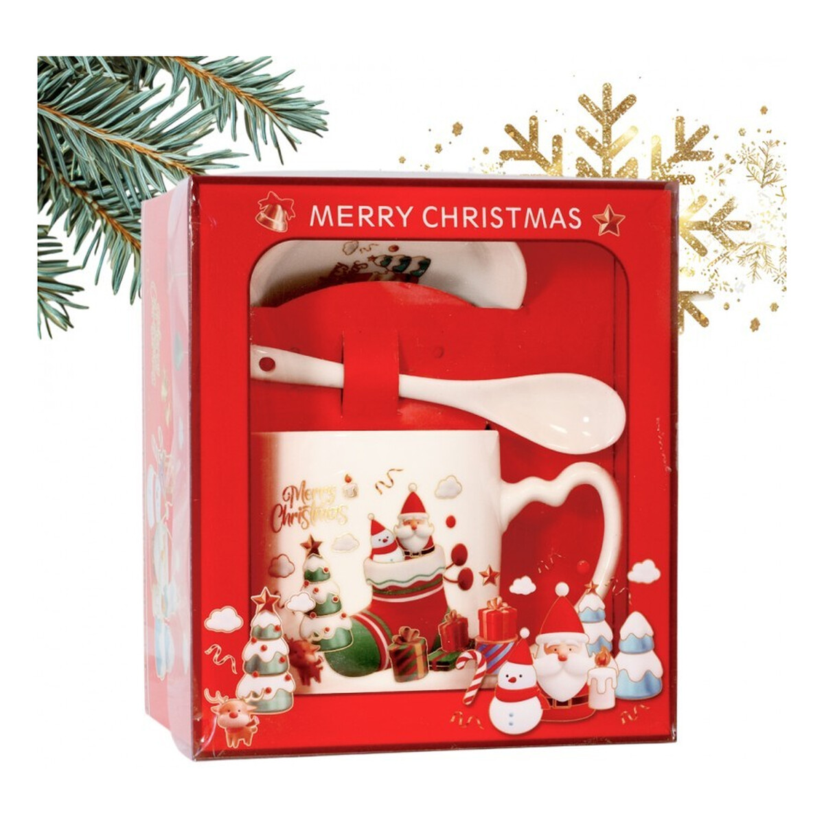 Ecarla Kubek ceramiczny świąteczny Boże Narodzenie 400ml