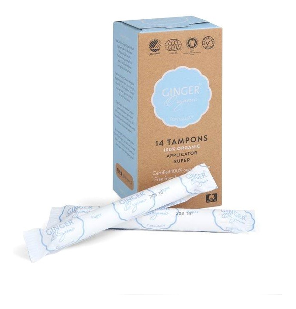 Tampons tampony organiczne z aplikatorem super 14szt
